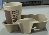 よい可塑性/サポートが付いているコーヒー カップのホールダーのパルプによって形成されるプロダクトはカスタマイズします